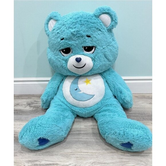 Care Bears Jumbo Giant Bedtime Bear Plush 36” 3’ Blue Moon Star - Picture 1 of 6